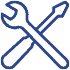blue tools icon